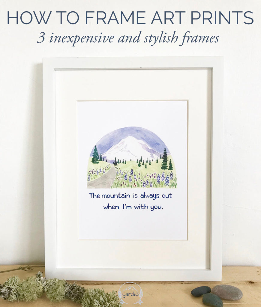 3 inexpensive and stylish frames to display art prints