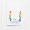 Queer Coming Out Card - LGBTQIA+ Pride Greeting Card featuring floral illustrations, crafted on 100% recycled paper, blank inside, with a kraft envelope included.