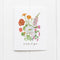 Lesbian Pride Bouquet Card featuring watercolor floral design and proud of you message, blank inside with kraft envelope, by artist Brigida Swanson.