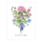 Bisexual Pride Bouquet Card featuring a vibrant watercolor flower bouquet, embodying support with a proud of you message. Perfect for expressing love and pride.