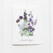 Asexual and Demisexual Pride Bouquet Card featuring watercolor floral design with proud of you message, illustrated by queer artist Brigida Swanson.