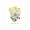 Nonbinary Pride Bouquet Card featuring a watercolor floral design with proud of you message, perfect for expressing support and love for nonbinary individuals.