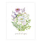 Genderqueer Pride Bouquet Card featuring a watercolor floral design with proud of you message, blank inside, includes a kraft envelope. Created by Brigida Swanson.