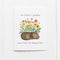 Dog Pet Sympathy Card featuring a sleeping dog with watercolor flowers, offering comfort for pet loss. Blank inside, includes kraft envelope, by Yardia artist Brigida Swanson.