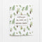 Pine Christmas Card Box Set - Set of 6 Boxed Holiday Cards featuring a festive watercolor botanical pattern with a joyful holiday message, perfect for seasonal greetings.