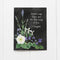 Sappho Songs of Love Card featuring watercolor flowers and Sapphic-themed text, ideal for expressing love on special occasions. Blank inside, includes kraft envelope.