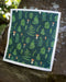 Ferns Sponge Cloth featuring watercolor mushrooms and leaves, crafted from cellulose and cotton, eco-friendly and compostable, designed by Brigida Swanson for sustainable cleaning.