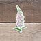 Foxglove Sticker - Watercolor Floral Vinyl Sticker featuring a pink foxglove flower illustration, perfect for adding whimsical, nature-inspired charm to surfaces like laptops or water bottles.