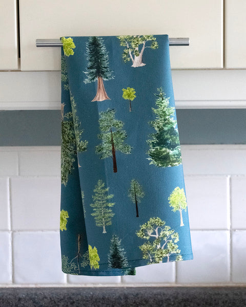 Chinoiserie Tree Cotton Kitchen Towel – Design in Stitches