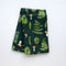 Ferns Tea Towel - Organic Cotton Kitchen Towel featuring a watercolor pattern of ferns and mushrooms, designed for a cozy, nature-inspired kitchen atmosphere.