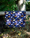 Butterflies Tea Towel - Organic Cotton Kitchen Towel featuring watercolor butterflies on a deep purple background, designed by Brigida Swanson.