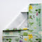 Kitchen Garden Tea Towel - Organic Cotton Kitchen Towel with floral and leaf pattern, crafted from durable organic cotton, perfect for kitchen use.