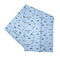 Ferry Tea Towel - Organic Cotton Kitchen Towel featuring watercolor ferries and dolphins, with yardia logo, ideal for adding a Pacific Northwest charm to your kitchen.