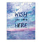 Wish You Were Here Card featuring a watercolor of clouds over the Pacific Northwest coastline with hand-lettered text.