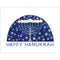 Hanukkah Card featuring a watercolor tree-inspired menorah illustration, blank inside, printed on recycled cardstock, comes with a kraft envelope.