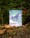 Boxed New Year Cards - Set of 6 featuring a snowy mountain scene with a punny New Year’s wish, displayed among forest leaves and moss.
