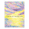 Neurodiversity Love Card featuring a watercolor of a rainbow sunrise and hand-lettered text, printed on recycled cardstock with a blank interior.