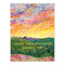 Spectacular Mother's Day Card featuring a watercolor landscape of mountains and sunrise, hand-lettered with Wishing you a spectacular Mother's Day, by artist Brigida Swanson.