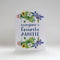Everyone's Favorite Auntie Card - Mother's Day Card featuring watercolor wildflower illustrations and a heartfelt greeting, created by Seattle artist Brigida Swanson. Blank inside with kraft envelope.