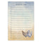 Chicken Scratch Pad Notepad featuring a watercolor illustration of two chickens, Pumpkin and Agatha, with hand-lettered text, on recycled paper.