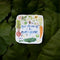 Gardening Is For Everyone Sticker on a leaf, featuring a watercolor vegetable design, promoting a love for gardening and nature. Weatherproof and dishwasher safe.