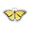 Watercolor illustration of a monarch butterfly sticker by Brigida Swanson, showcasing its intricate design. Perfect for decorating laptops or water bottles.