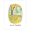 Thanksgiving Card featuring a watercolor illustration of a wild turkey in an autumn park with a Give Thanks hand-lettered message.