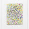 Multilingual Many Thanks Card featuring hand-lettered text in various languages, surrounded by a watercolor meadow illustration, designed by Brigida Swanson.