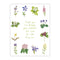 Teacher Appreciation Card featuring watercolor wildflower illustrations and hand-lettered message, perfect for back-to-school gifting. Blank inside, includes a kraft envelope.