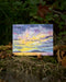 With Sympathy Card featuring a watercolor sunset at Seattle's Alki Beach, hand-lettered by artist Brigida Swanson. Blank inside, includes a kraft envelope.