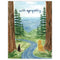 Pet Sympathy Card featuring a watercolor illustration of a cat and dog gazing at a serene ocean view, conveying empathy and care in times of loss.