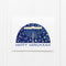 Boxed Hanukkah Cards - Set of 6 featuring a watercolor menorah under a starry sky, with Happy Hanukkah message. Includes envelopes, made from recycled paper.