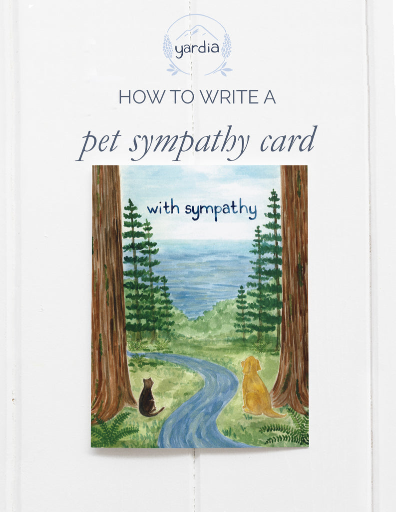 How to write a pet loss sympathy card