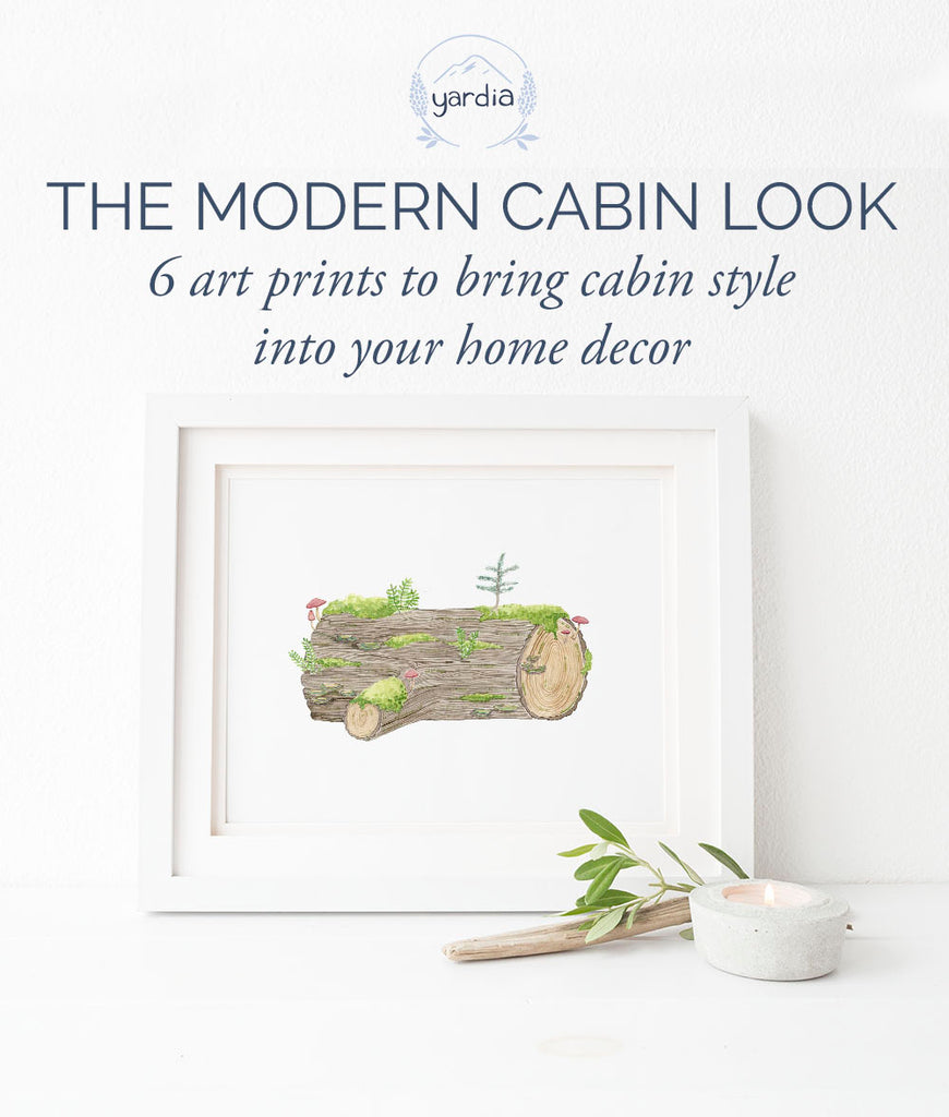 6 art prints to bring modern cabin decor into your home