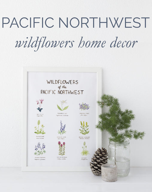Pacific Northwest home decor: wildflower art to celebrate summer