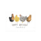 Chickens Birthday Card - Backyard Flock Greeting Card