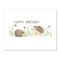 Hedgehogs Birthday Card - Watercolor Greeting Card