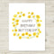Buttercup Birthday Card - Floral Watercolor Birthday Greeting Card