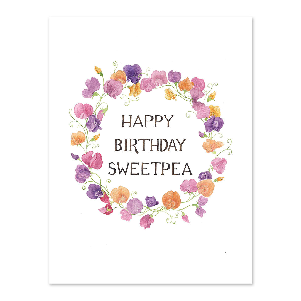 Sweetpea Birthday Card