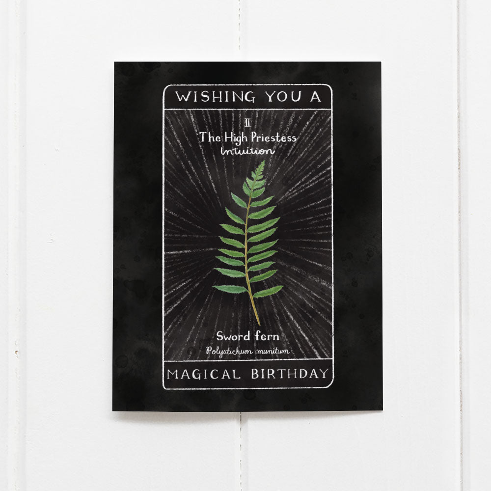 Tarot Magical Birthday Card - Birthday Greeting Card