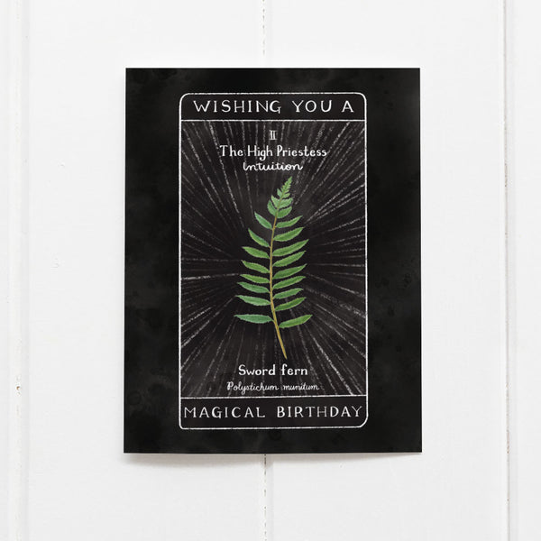 Tarot Magical Birthday Card - Birthday Greeting Card