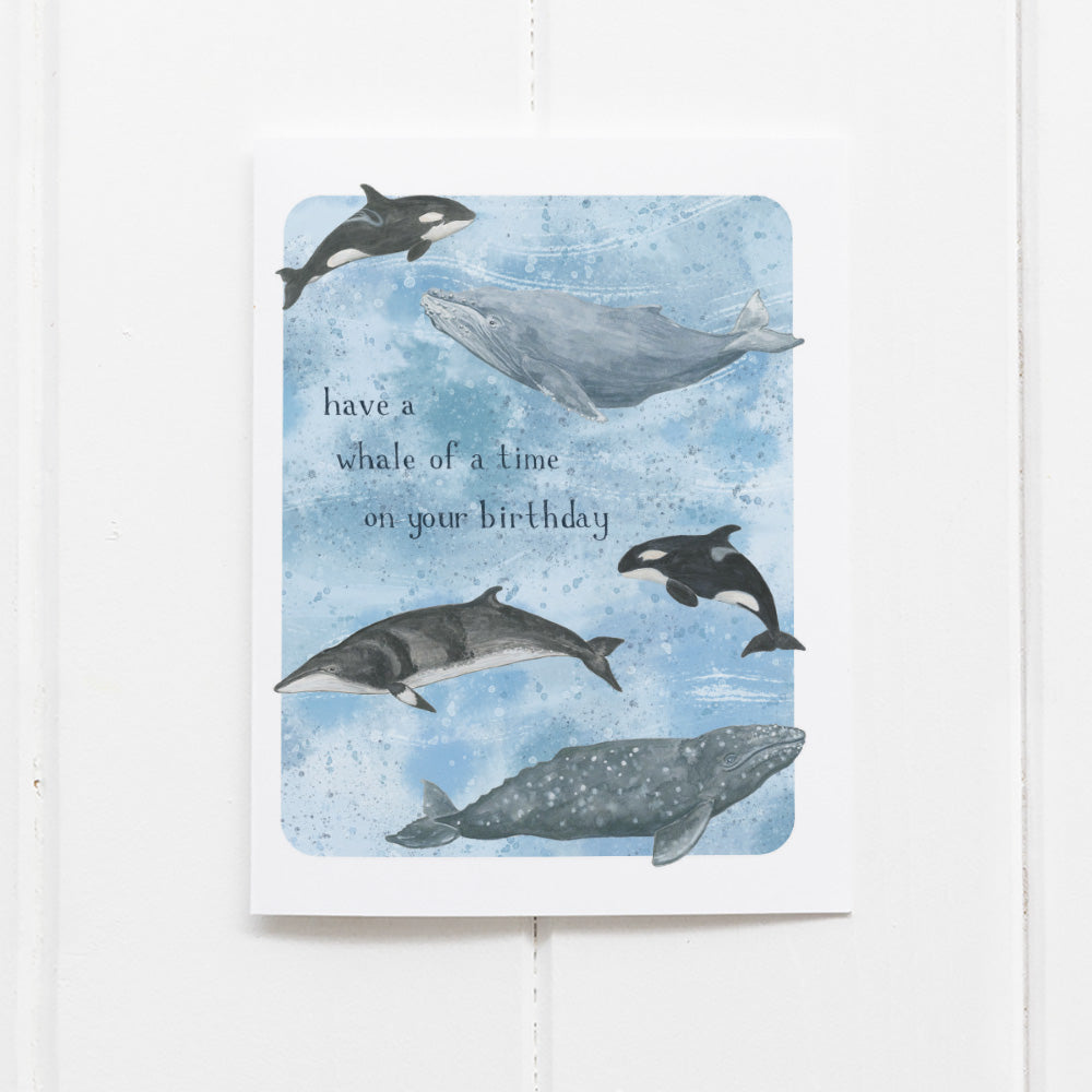 Whale Birthday Card - Pacific Coastal Greeting Card