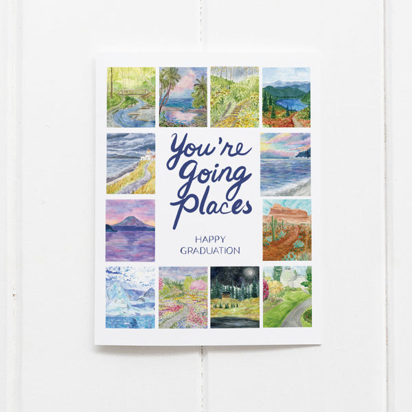 Happy Graduation Card - Watercolor Congratulations Card