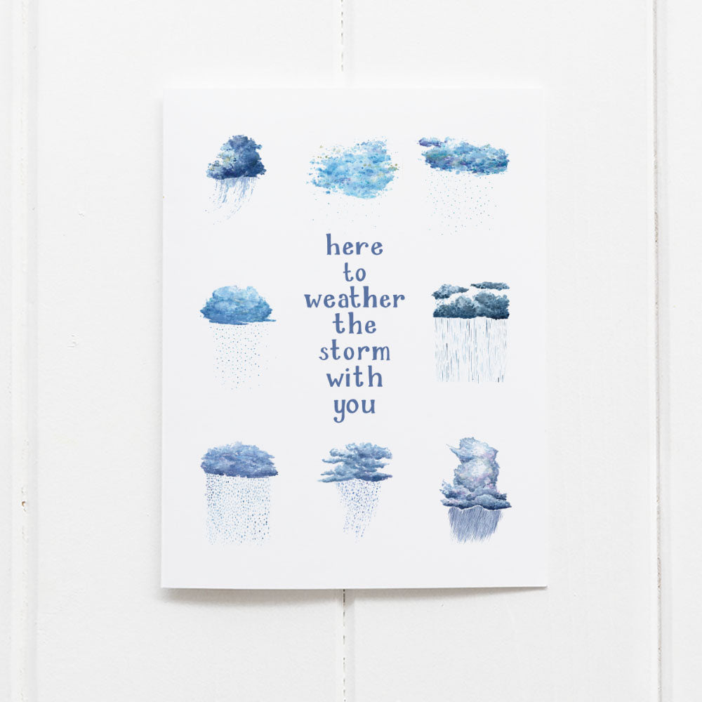 Weather The Storm Sympathy Card - Get Well Card