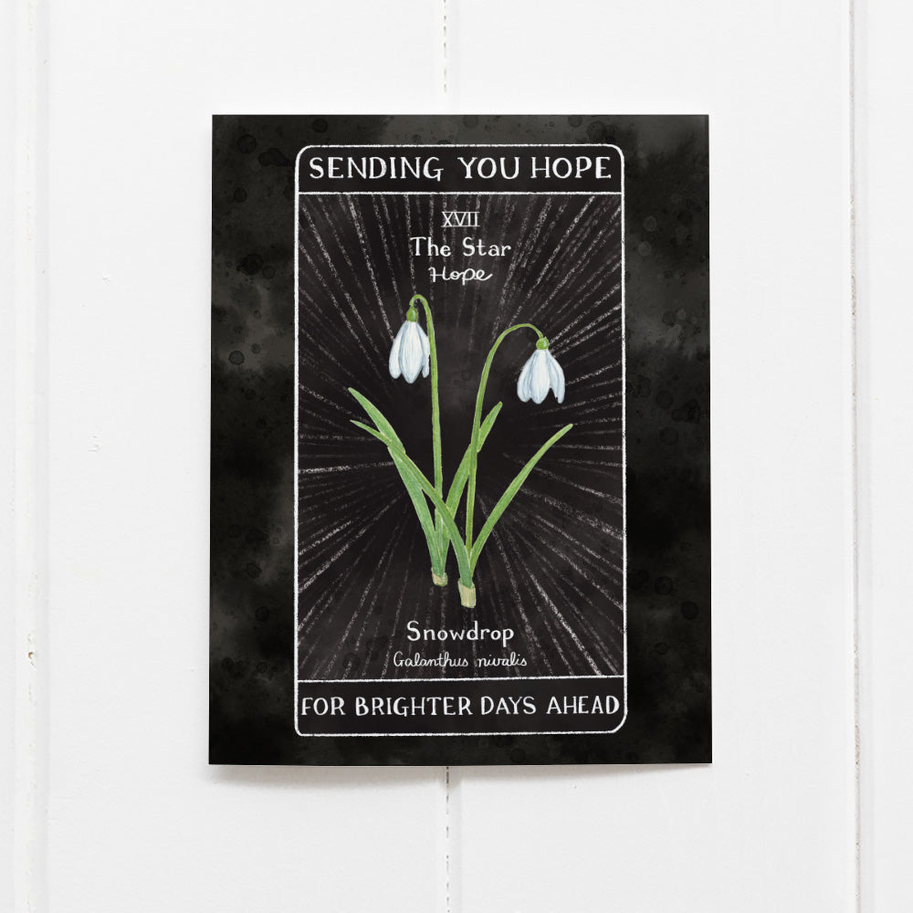 Tarot Hope Card - Encouragement Greeting Card