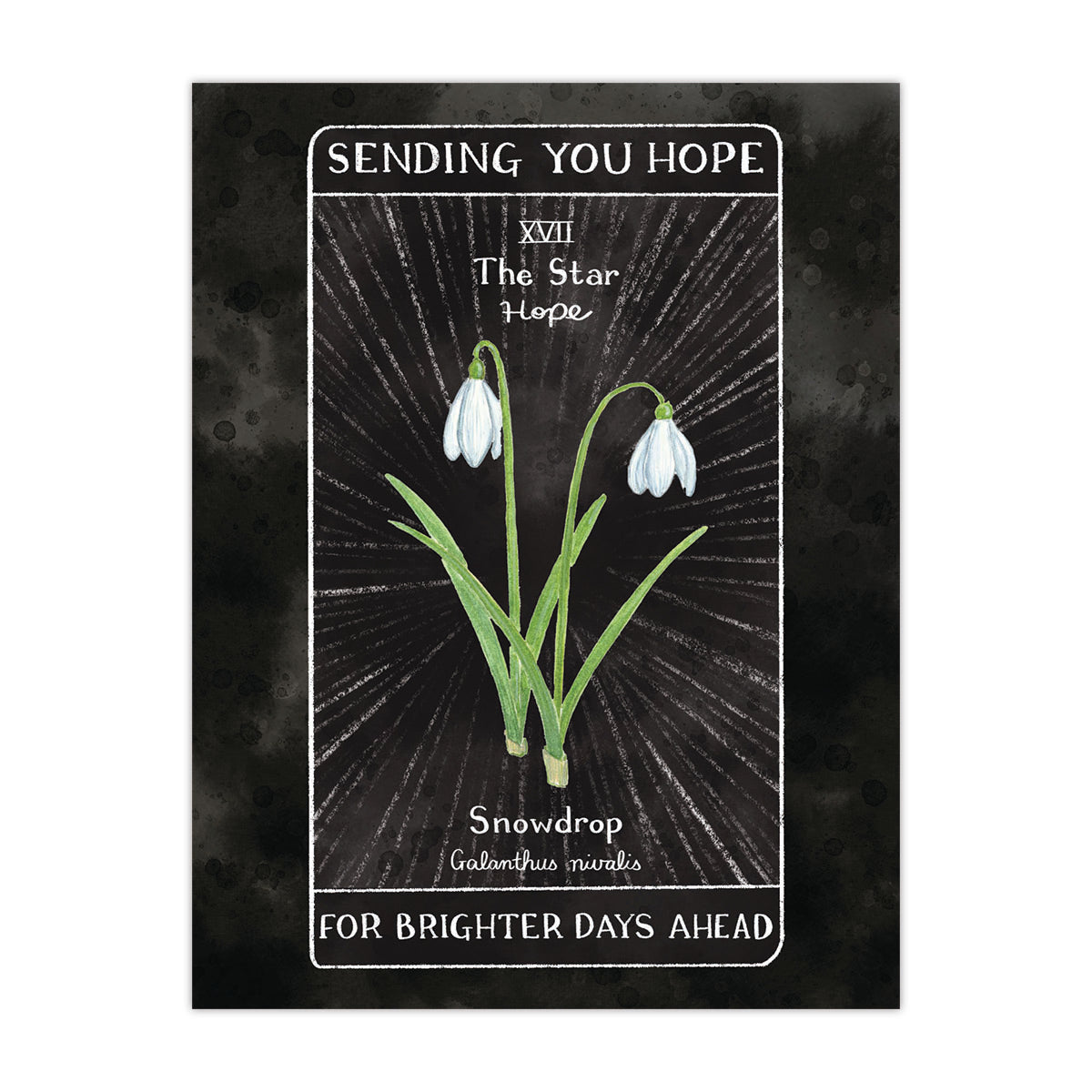 Tarot Hope Card - Encouragement Greeting Card