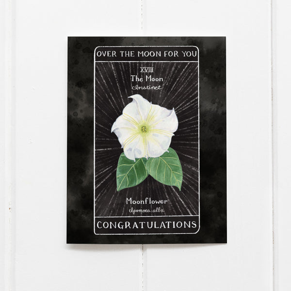 Tarot Congratulations Card - Over The Moon For You Greeting Card