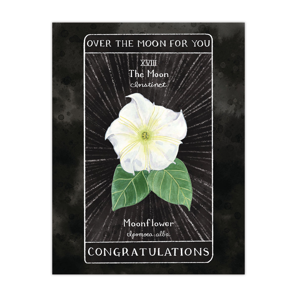 Tarot Congratulations Card - Over The Moon For You Greeting Card