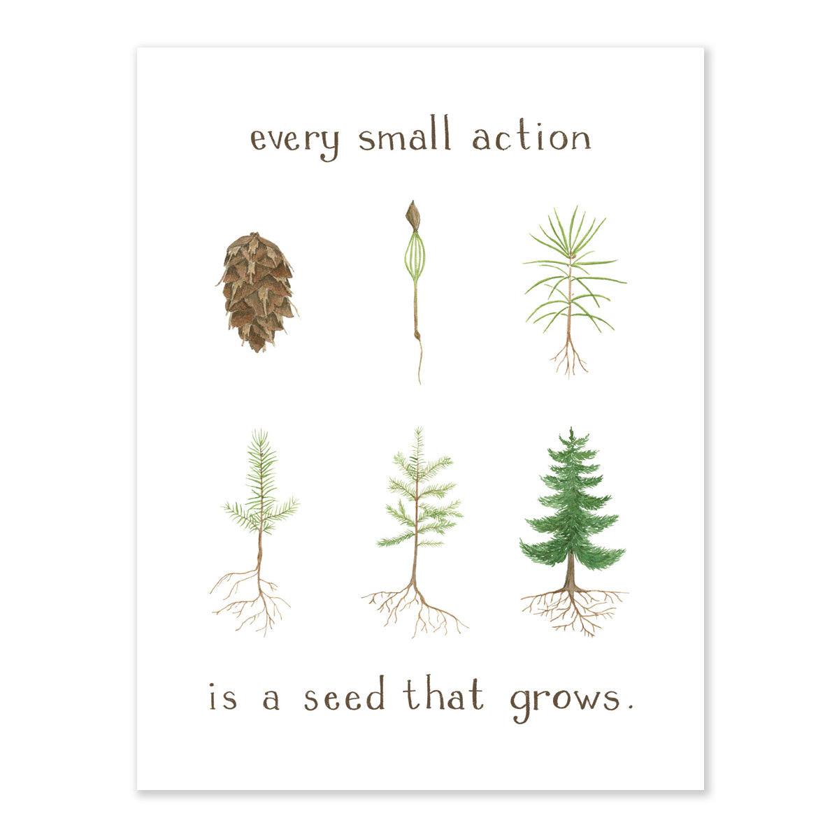 Every Small Action Card - Earth Day Card, Activist Greeting Card