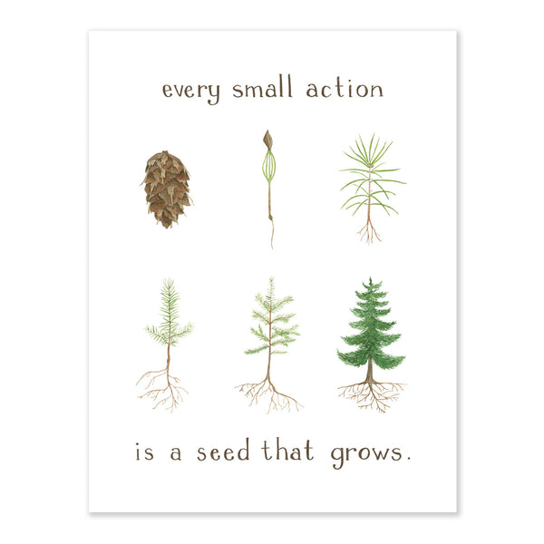 Every Small Action Card - Earth Day Card, Activist Greeting Card
